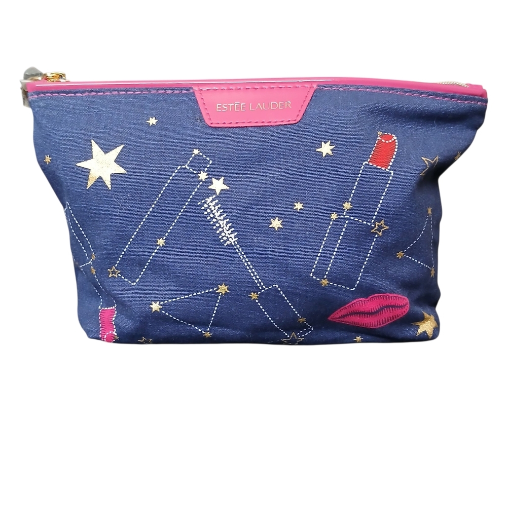 Estee Lauder Blue and Pink Celestial Cosmetic Bags NIP